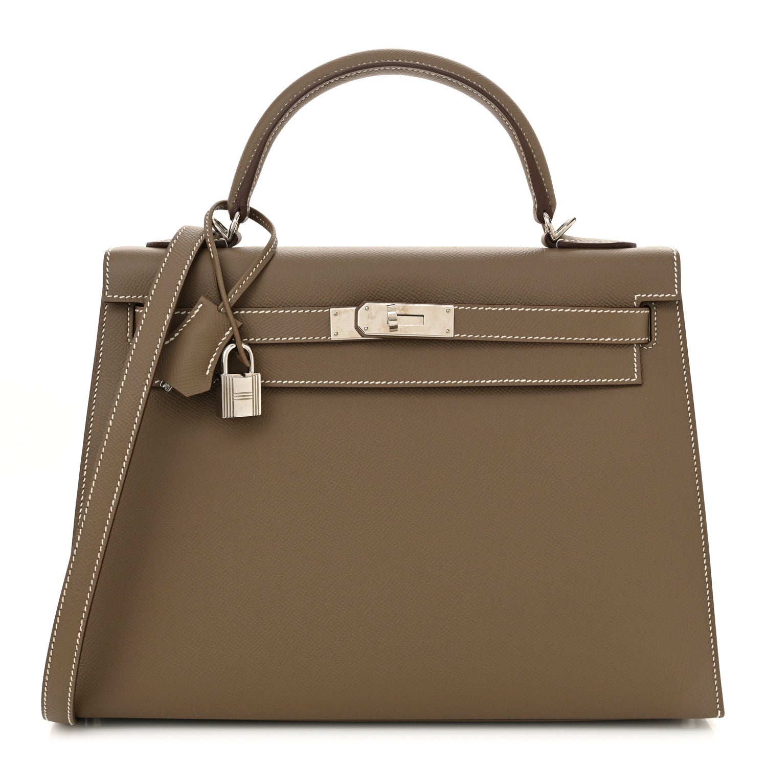 Hermes Epsom Kelly Sellier 32 Etoupe 1 of 10