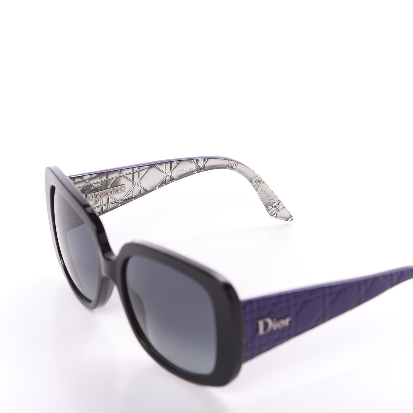 Resin Cannage Dior Lady Lady 10 Sunglasses Black Purple