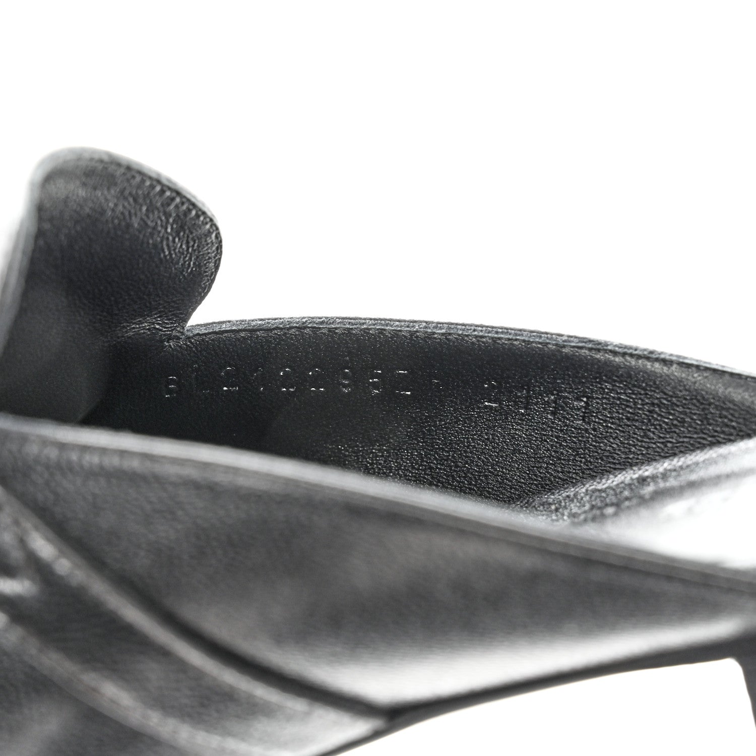 Hermes Goatskin Oz Mules 38 Black 6 of 10