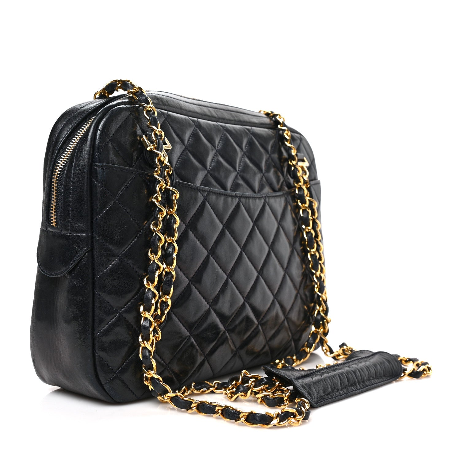 Chanel Lambskin Quilted Shoulder Bag Black 3 of 9