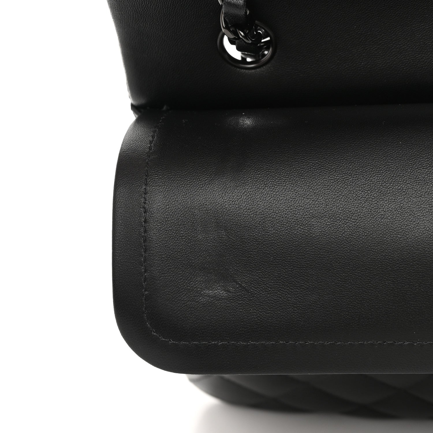 Chanel Lambskin Quilted Medium Double Flap So Black 13 of 18