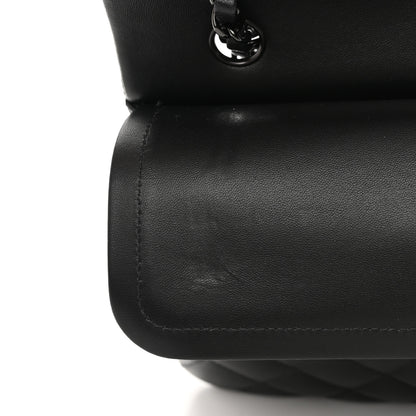 Chanel Lambskin Quilted Medium Double Flap So Black 13 of 18
