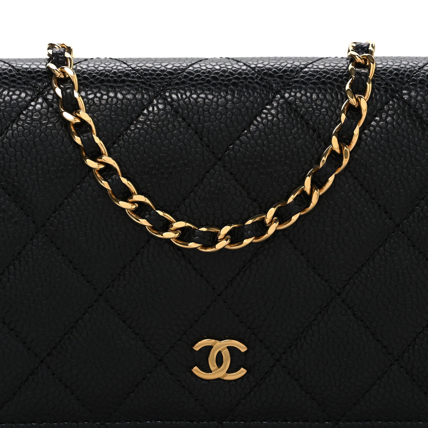 Chanel Caviar Quilted Wallet On Chain WOC Black 9 of 13