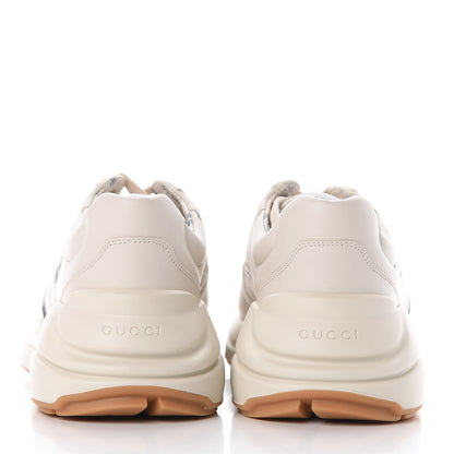 Gucci X MLB Calfskin NY Yankees Mens Rhyton Sneakers 8 Mystic White 7 of 10