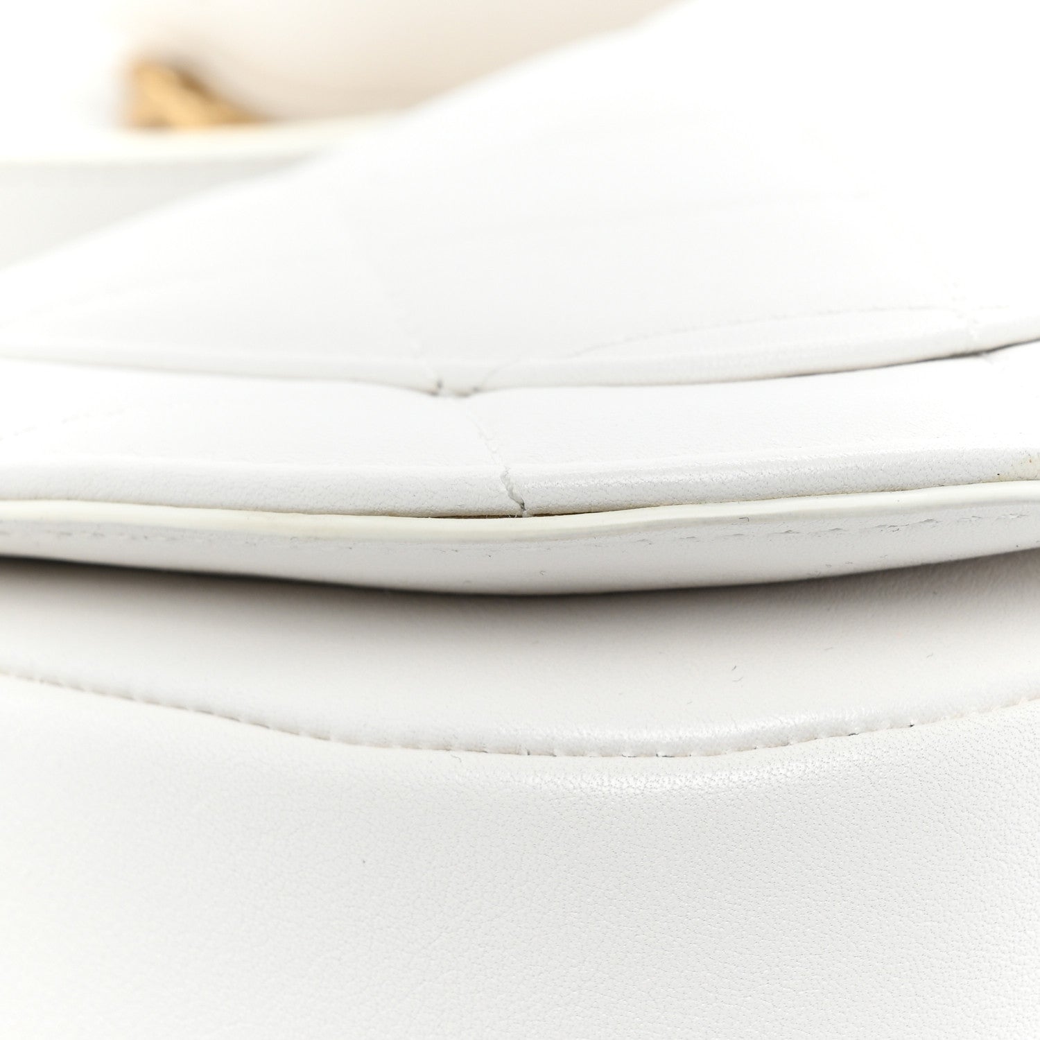 Chanel Calfskin Quilted Moon Messenger White 11 of 12