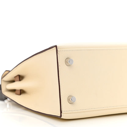 Hermes Epsom Tri-Color Kelly Sellier 25 Nata Chai Gris Meyer 9 of 12