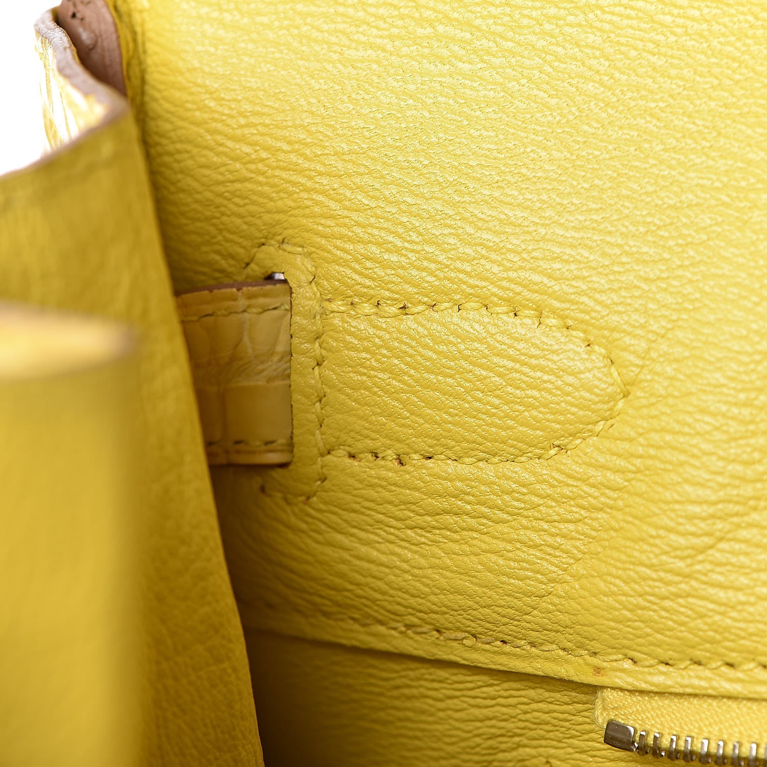 Hermes Matte Porosus Crocodile Birkin 35 Mimosa 16 of 39