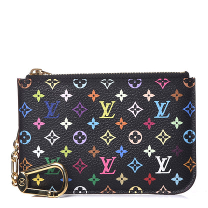 Louis Vuitton Monogram Multicolor Key Pouch Black Grenade 1 of 7