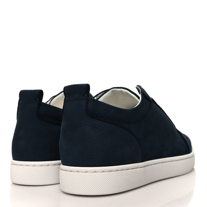 Christian Louboutin Nubuck Mens Louis Junior Orlato Flat Sneakers 42 42 Marine 4 of 9