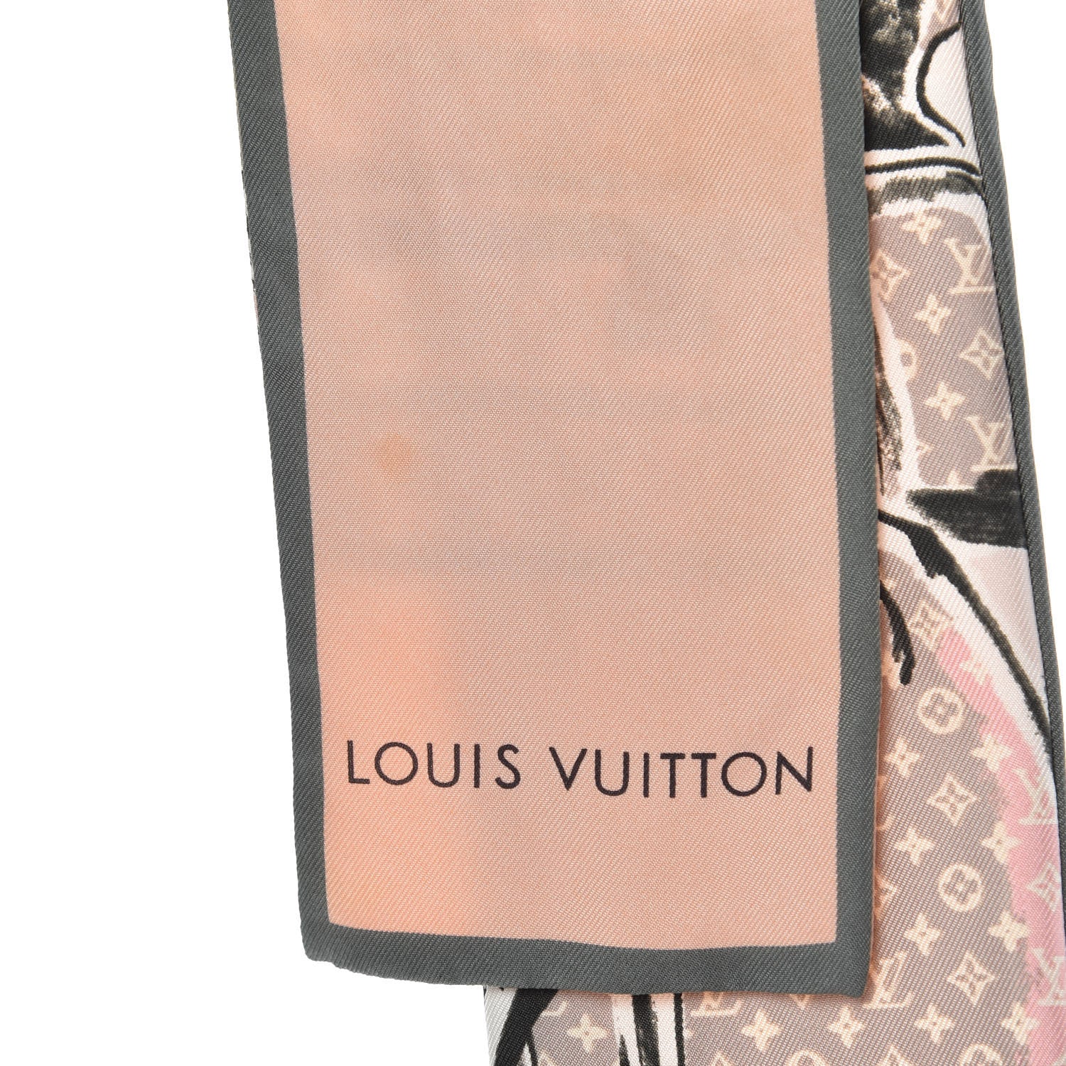 Louis Vuitton Silk Monogram Trunks Bandeau Rose Poudre 4 of 4