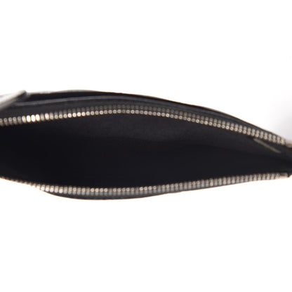 Chanel Iridescent Caviar Quilted Classic Zip Pouch Black 5 of 10
