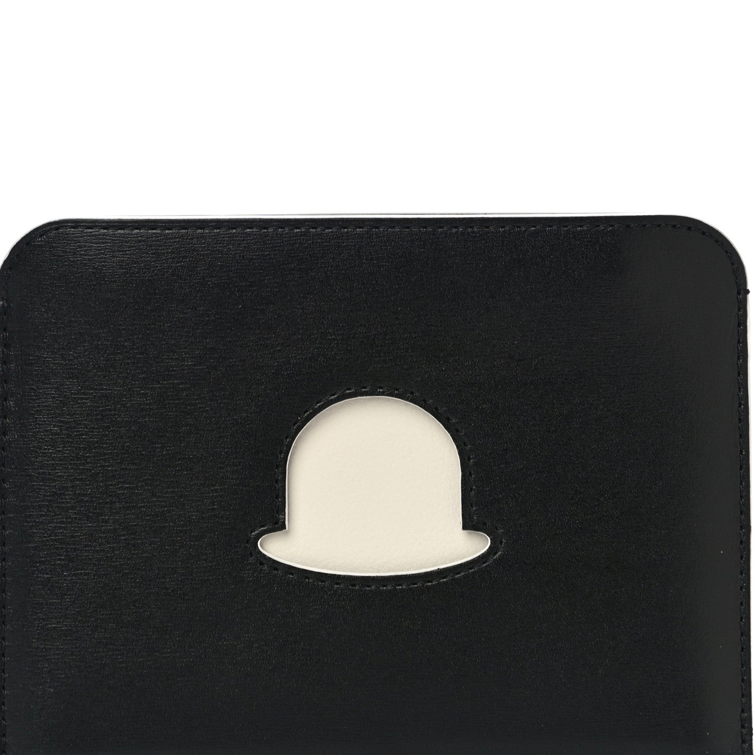 Delvaux Box Calf Bowler Hat Trompe L'œil Multi Wallet Black 7 of 10
