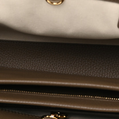 Chanel Grained Calfskin Stitched Urban Essentials Small Shopping Bag Dark Khaki 5 of 11