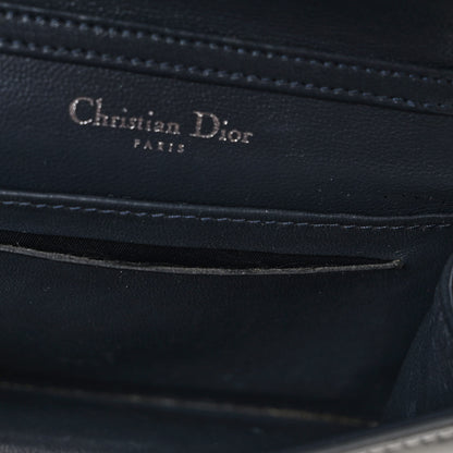 Christian Dior Metallic Patent Micro-Cannage Baby Diorama Flap Bag Silver 11 of 11