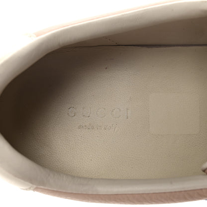 Gucci Calfskin Suede Web Womens G74 Sneakers 37 Oatmeal Soft Rose 8 of 10