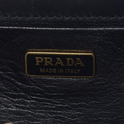 Prada Saffiano City Calf Light Frame Bag Black 6 of 7