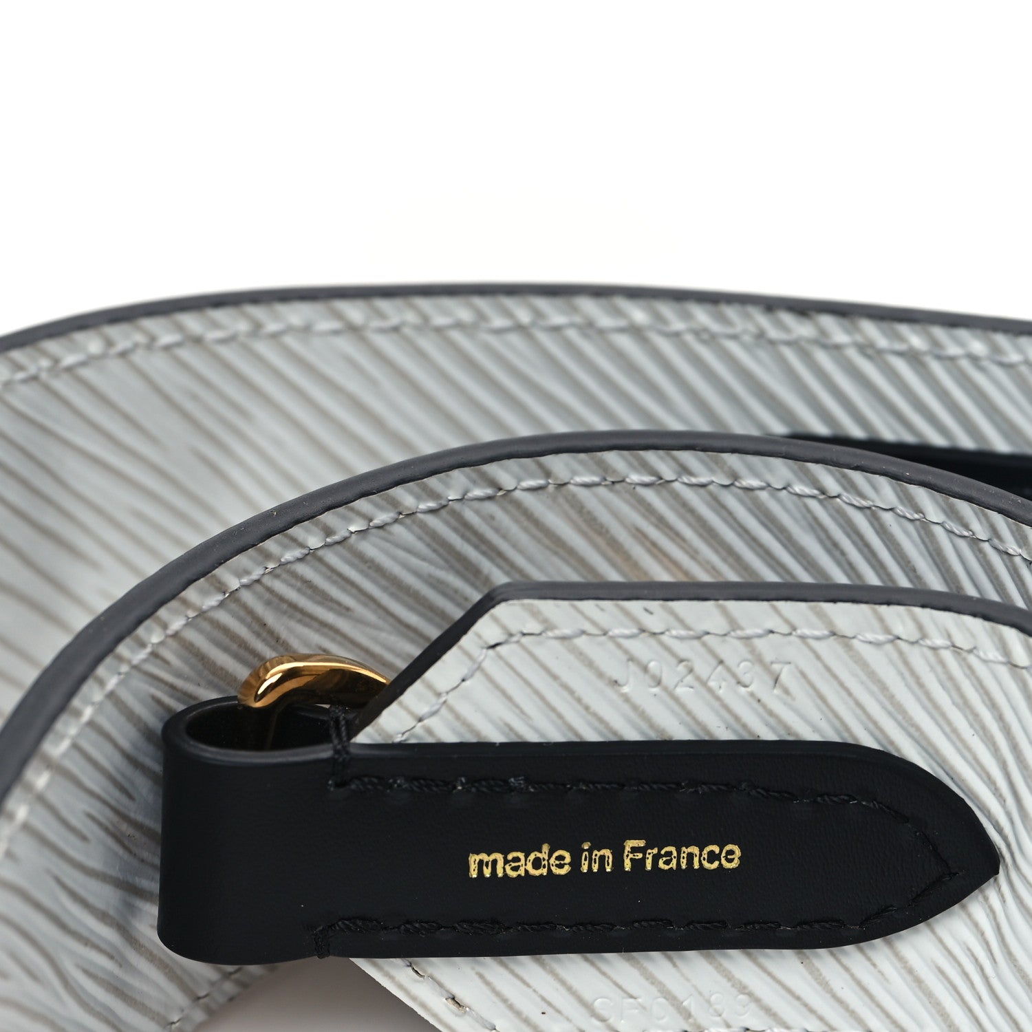 Louis Vuitton Epi Love Lock Shoulder Strap Black White 4 of 5