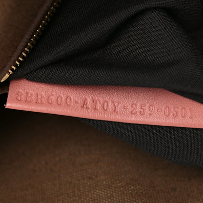 Fendi Velvet Jacquard Crystal FF Baguette Macaron 7 of 10