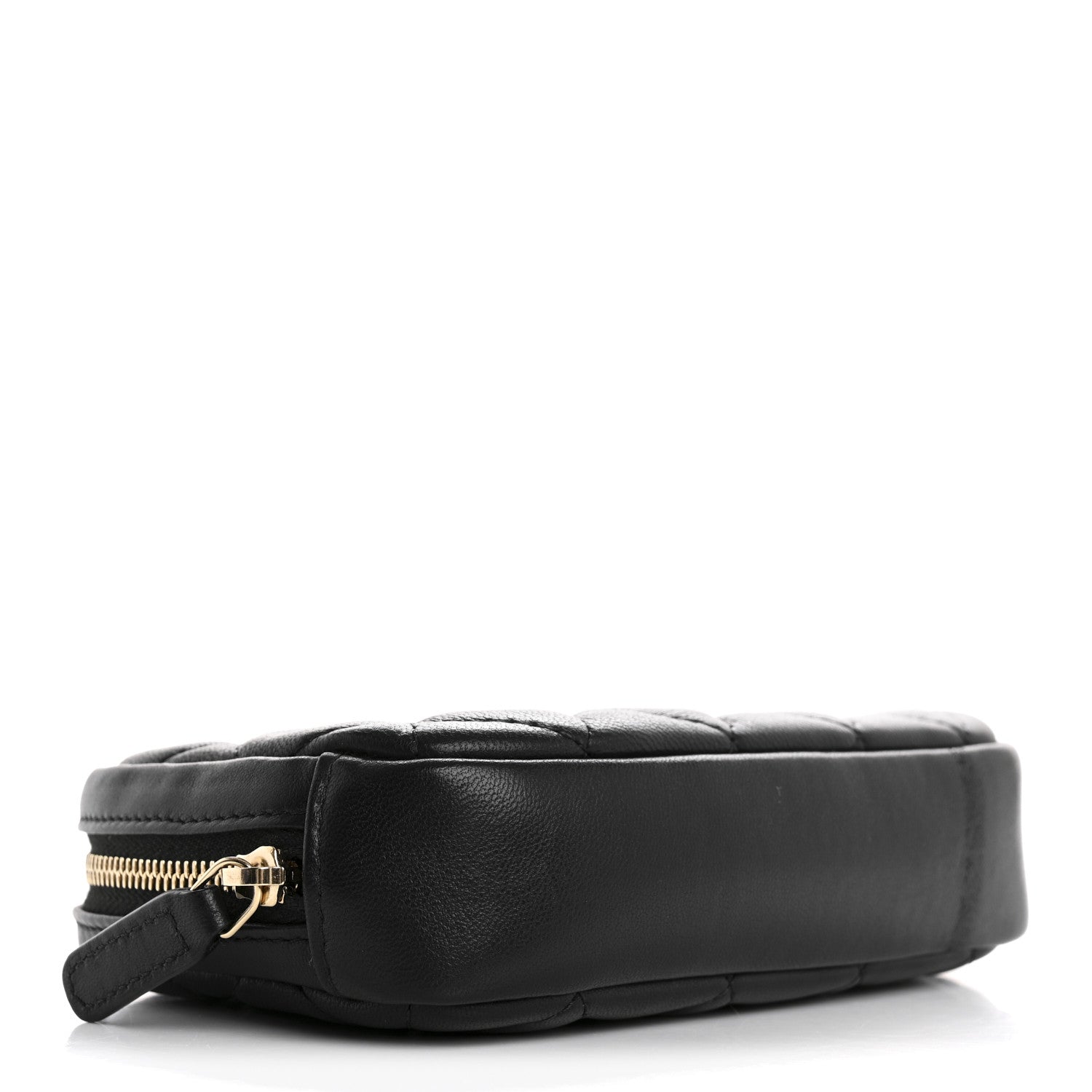 Chanel Lambskin Small Curvy Pouch Cosmetic Case Black 4 of 8