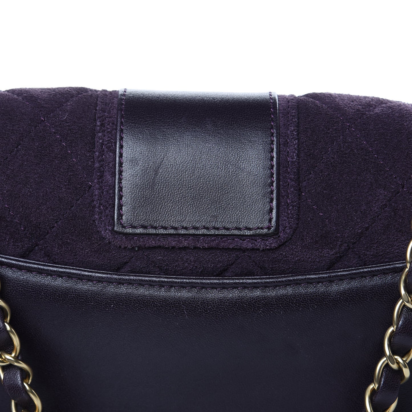 Suede Union Jack Jumbo Mademoiselle Flap Purple