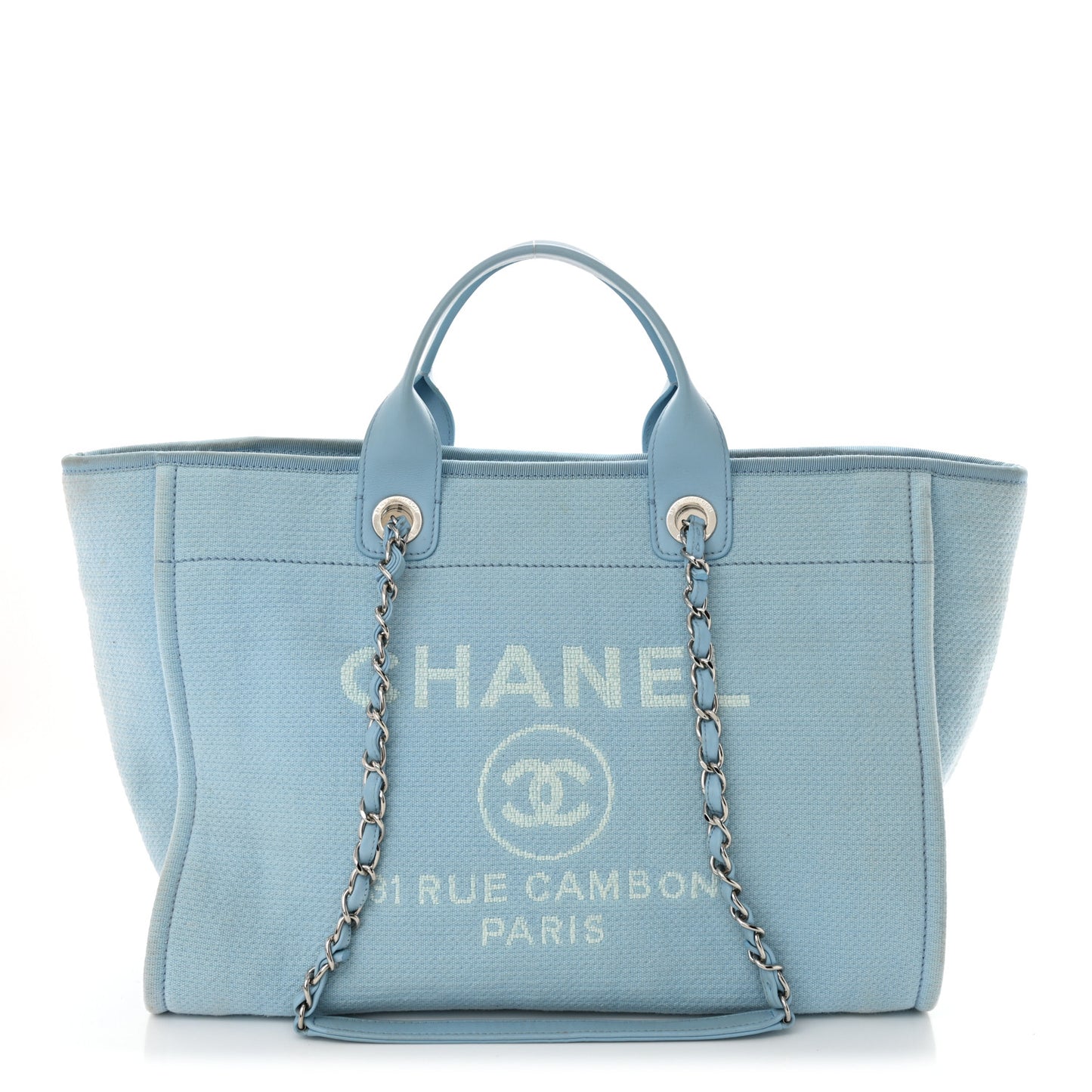 Mixed Fibers Medium Deauville Tote Light Blue