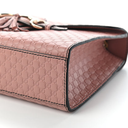 Gucci Microguccissima Medium Emily Chain Shoulder Bag Soft Pink 10 of 10