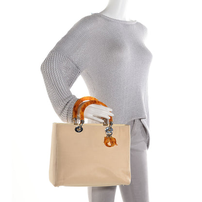 Christian Dior Canvas Large Lady Dior Beige 2 of 7