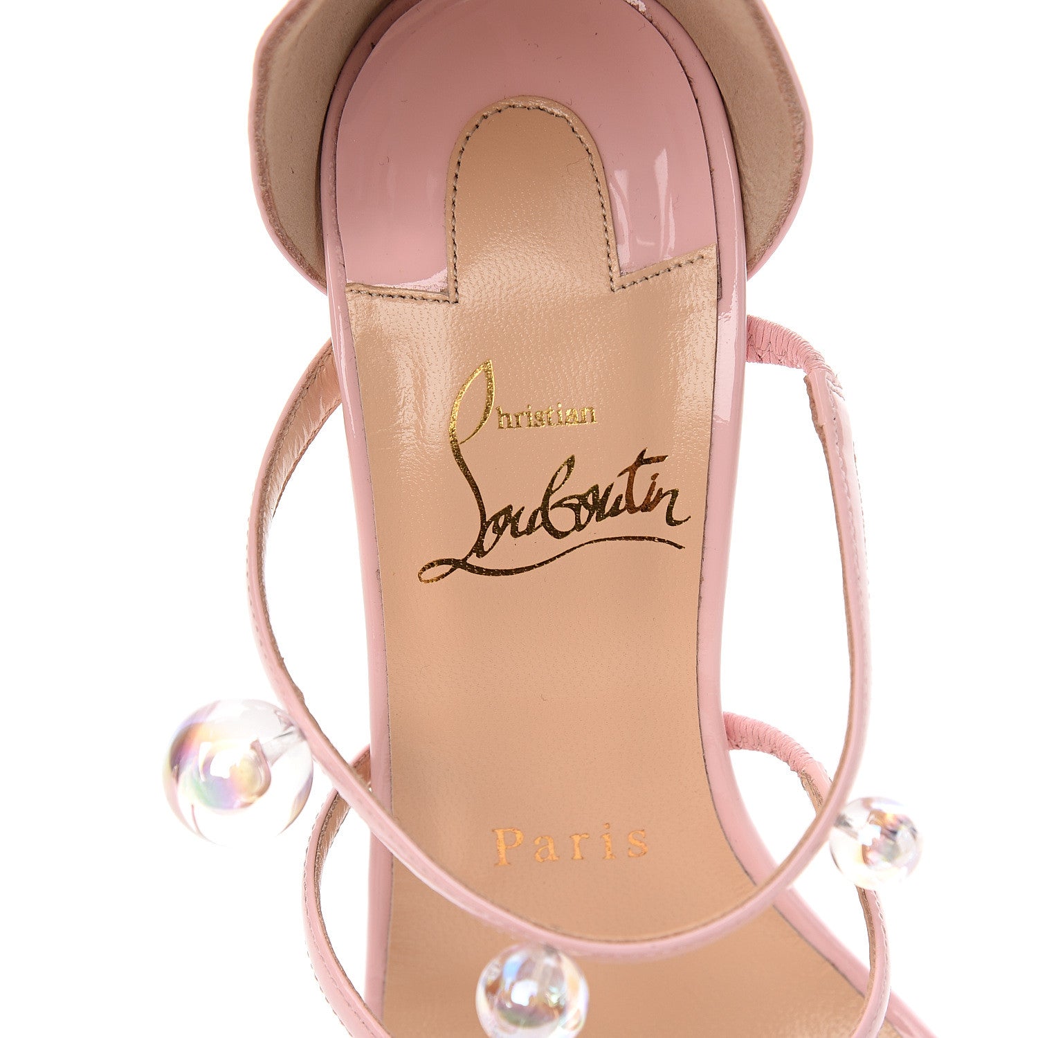 Christian Louboutin Patent Atonana 100 Sandals 36 Pompadour 7 of 8