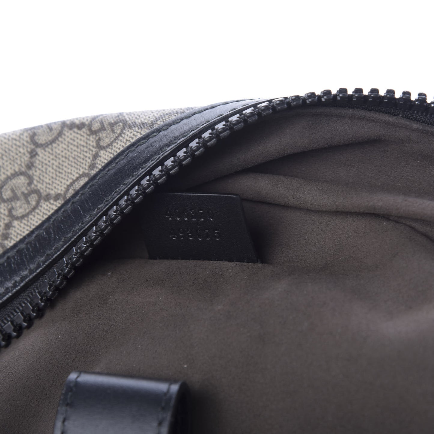GG Supreme Monogram Medium Backpack Black
