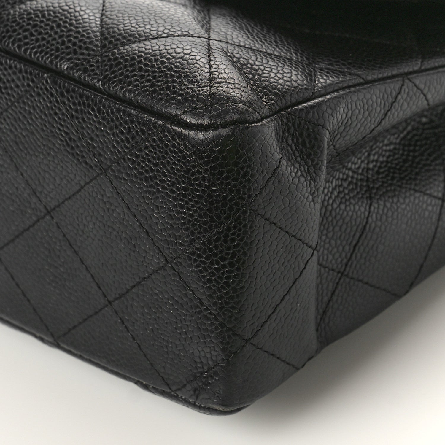 Chanel Caviar Quilted Jumbo Single Flap Black 8 of 11