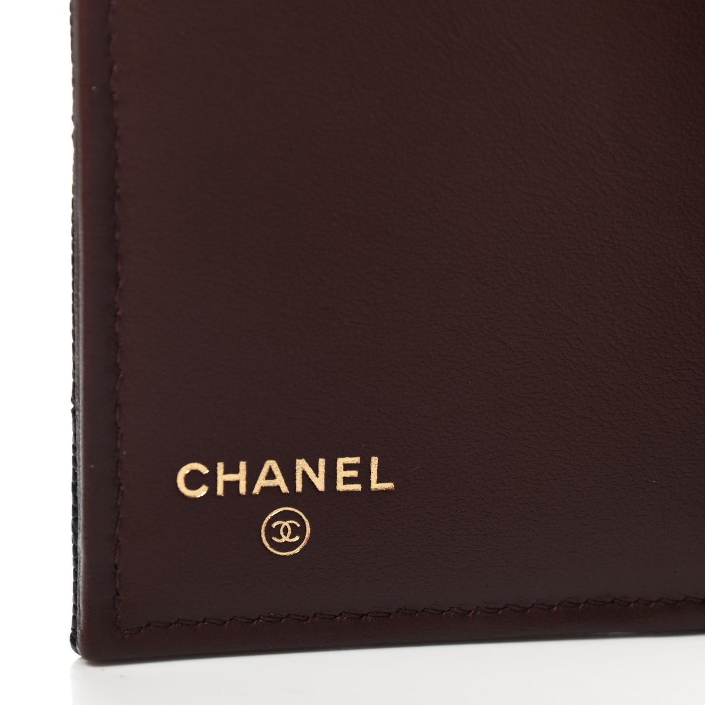 Caviar Quilted Flap Card Holder Black