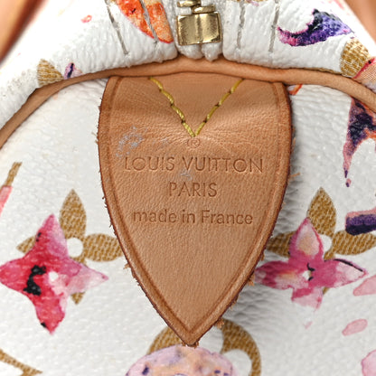 Louis Vuitton Watercolor Aquarelle Speedy 35 White 6 of 12
