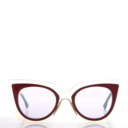 Fendi Cat Eye Orchidea Sunglasses FF 0117/S Red Green 2 of 6