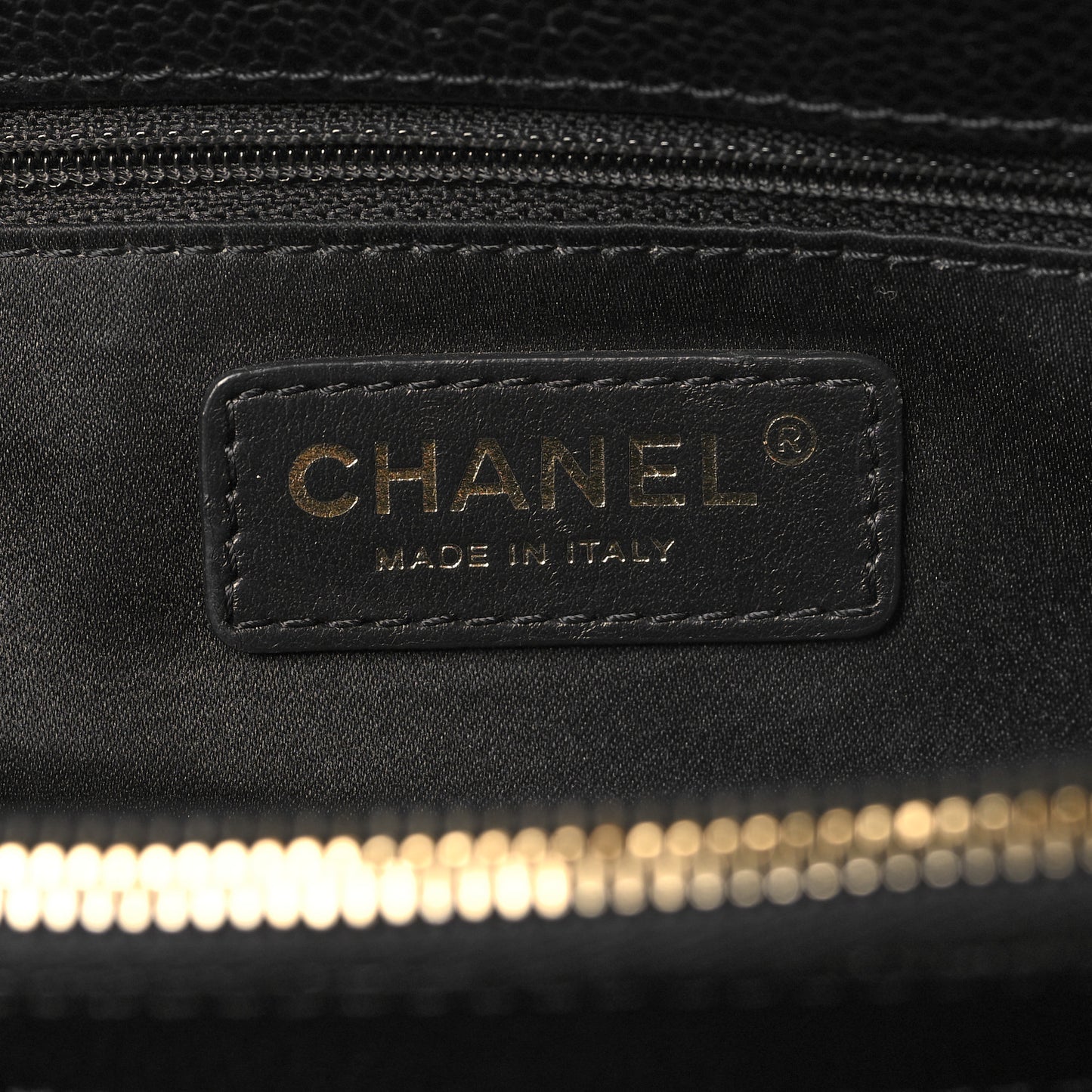 Caviar Quilted Grand Shopping Tote GST Black