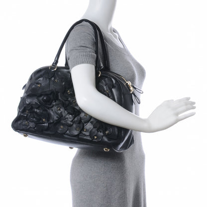 Valentino Garavani Nappa Studded Rosette Bowler Black 2 of 7
