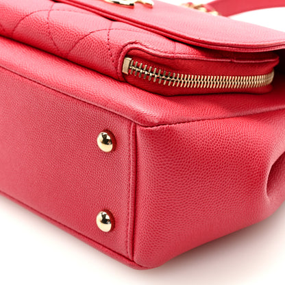 Chanel Caviar Quilted Small Business Affinity Flap Pink 9 of 9