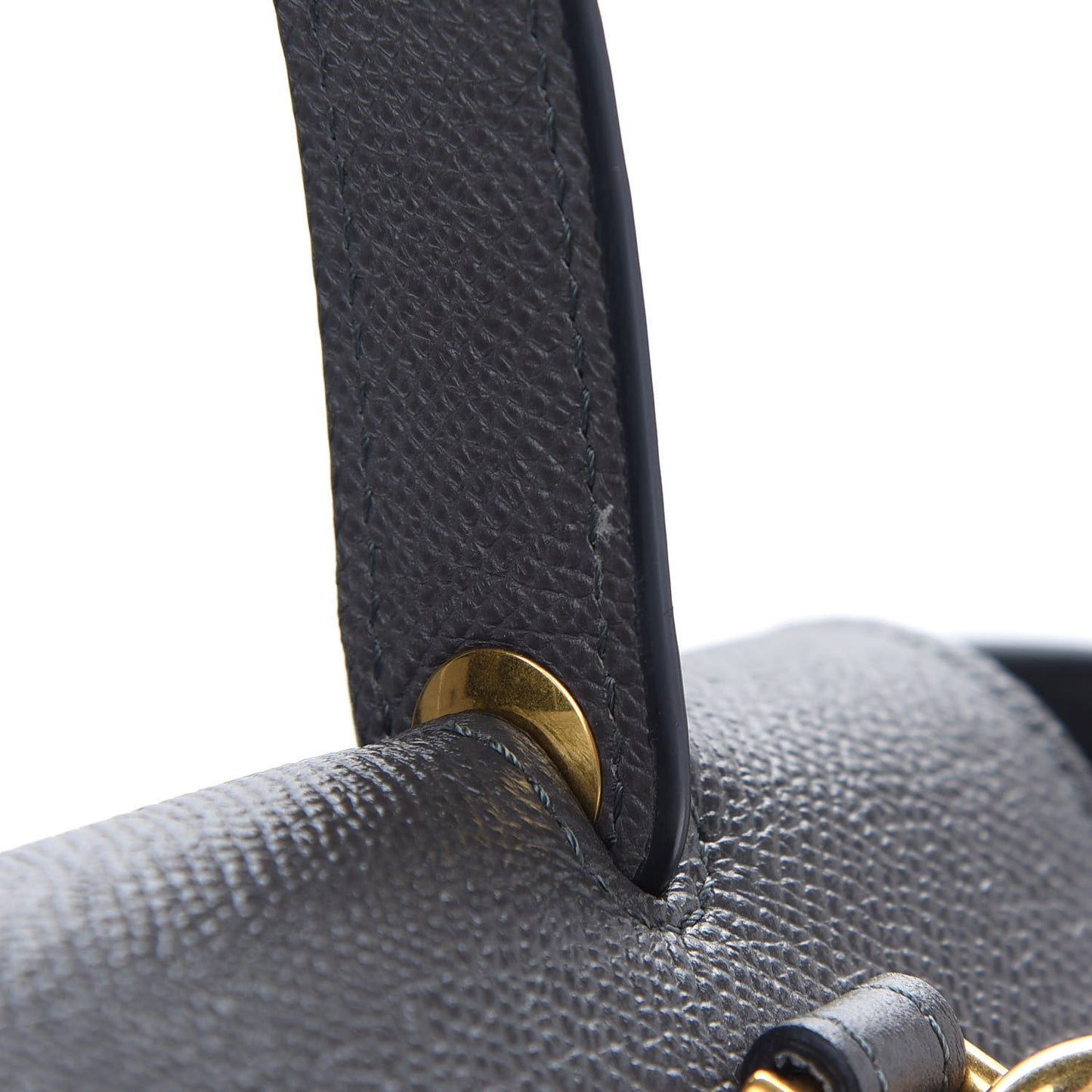 Grained Calfskin Mini Belt Bag Grey