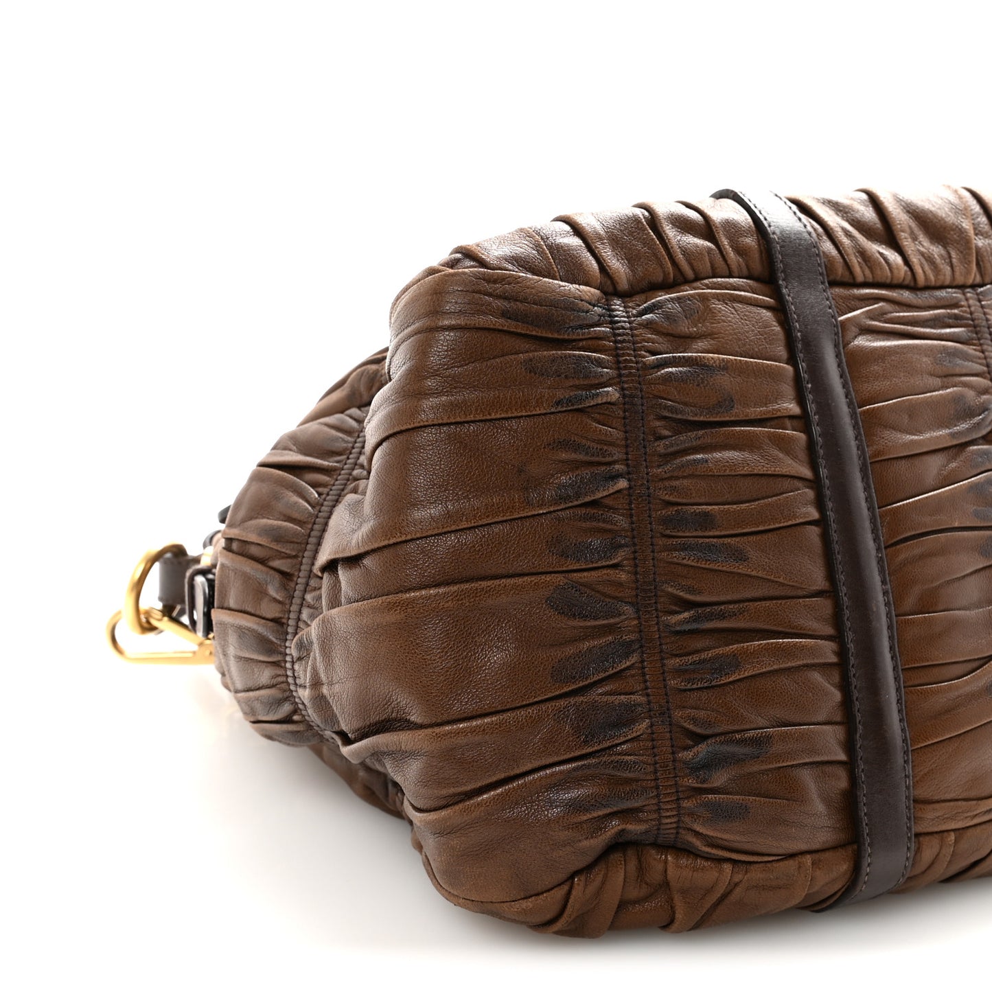 Nappa Gaufre Shopping Satchel Noce