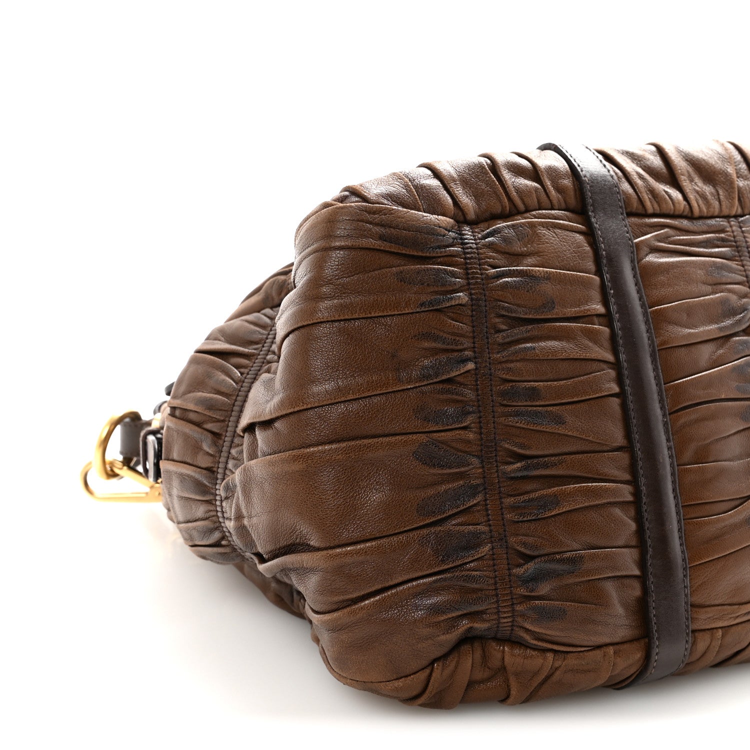Prada Nappa Gaufre Shopping Satchel Noce 8 of 9