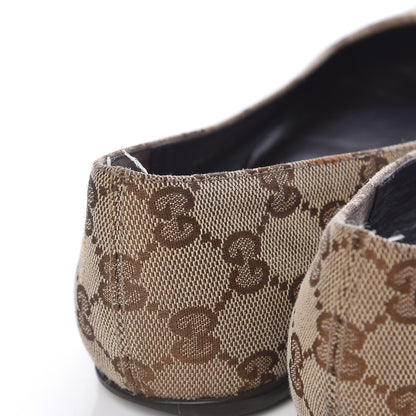 Gucci GG Monogram Ballet Flat 36.5 Beige Ebony 10 of 16