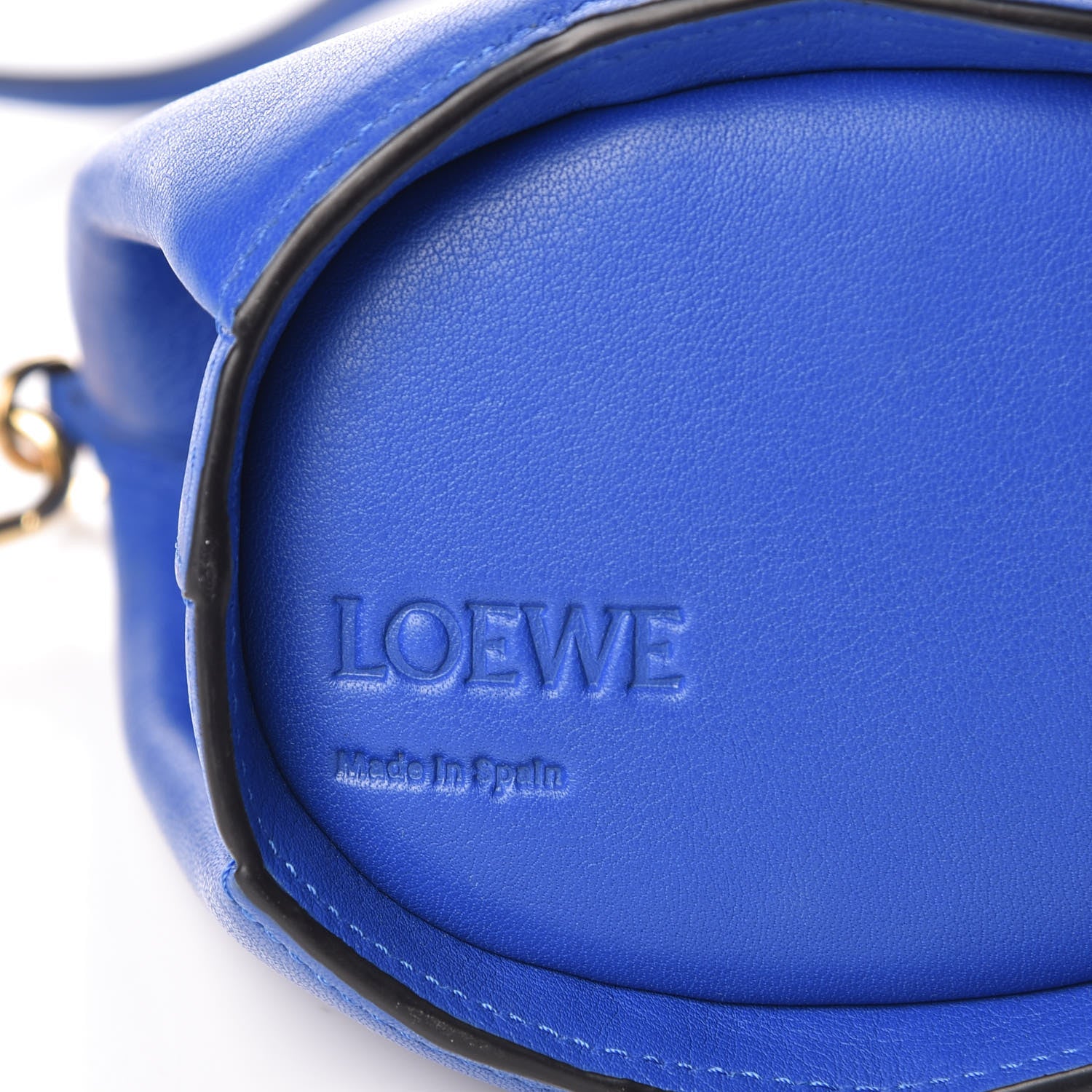 Loewe Calfskin Mini Elephant Crossbody Bag Electric Blue 8 of 8