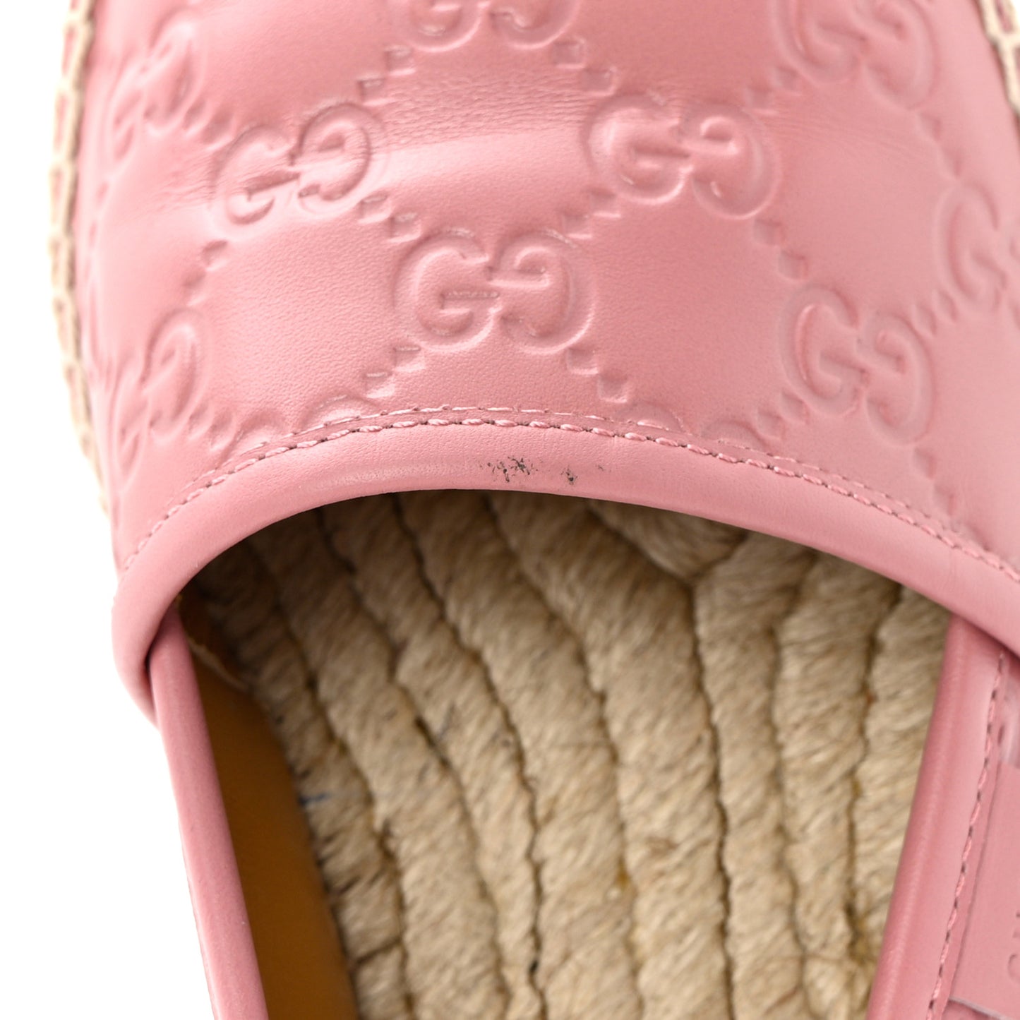Guccissima Signature Espadrilles 37.5 Rose Baby Candy