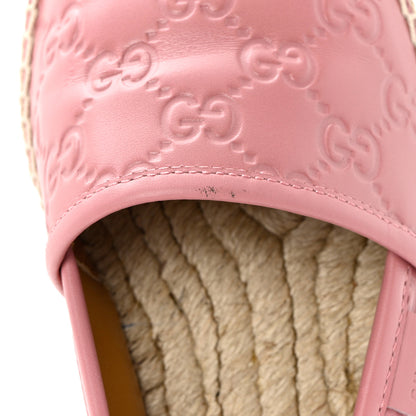 Gucci Guccissima Signature Espadrilles 37.5 Rose Baby Candy 11 of 12