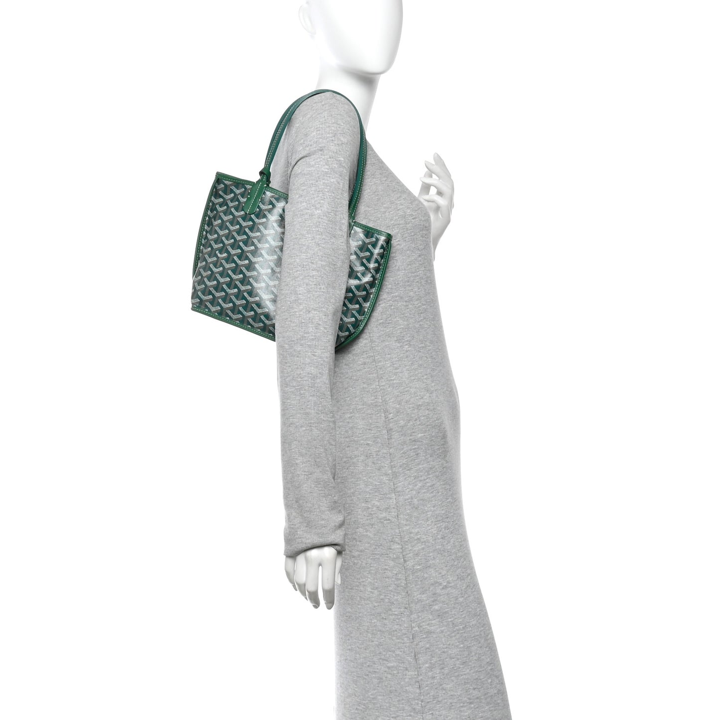 Goyardine Reversible Mini Anjou Green