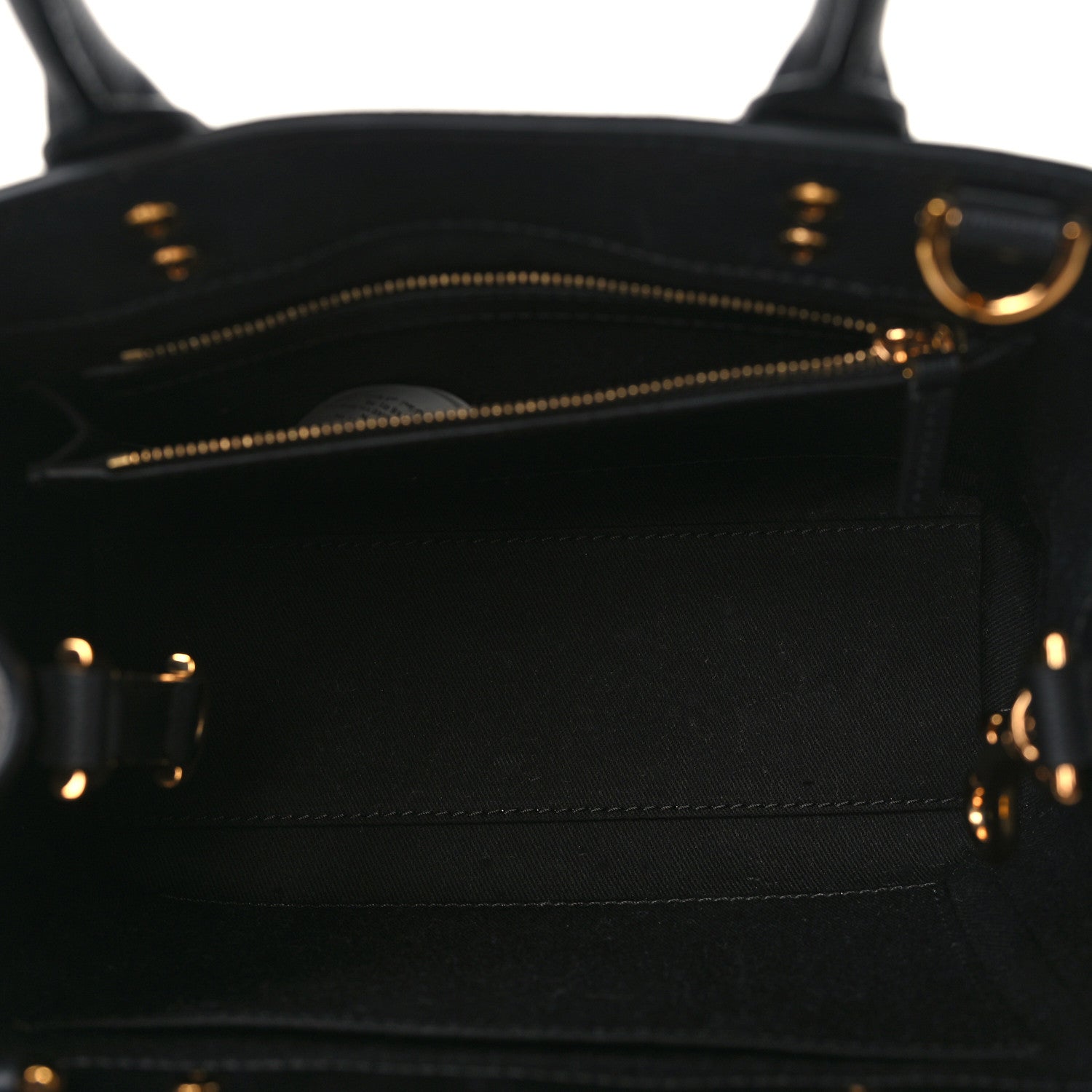 Versace Grained Calfskin Small La Medusa Tote Bag Black 5 of 8