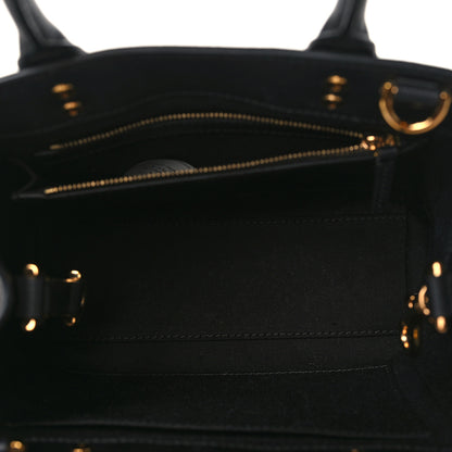 Versace Grained Calfskin Small La Medusa Tote Bag Black 5 of 8