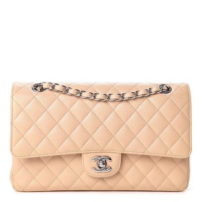 Chanel Caviar Quilted Medium Double Flap Beige Clair 1 of 16