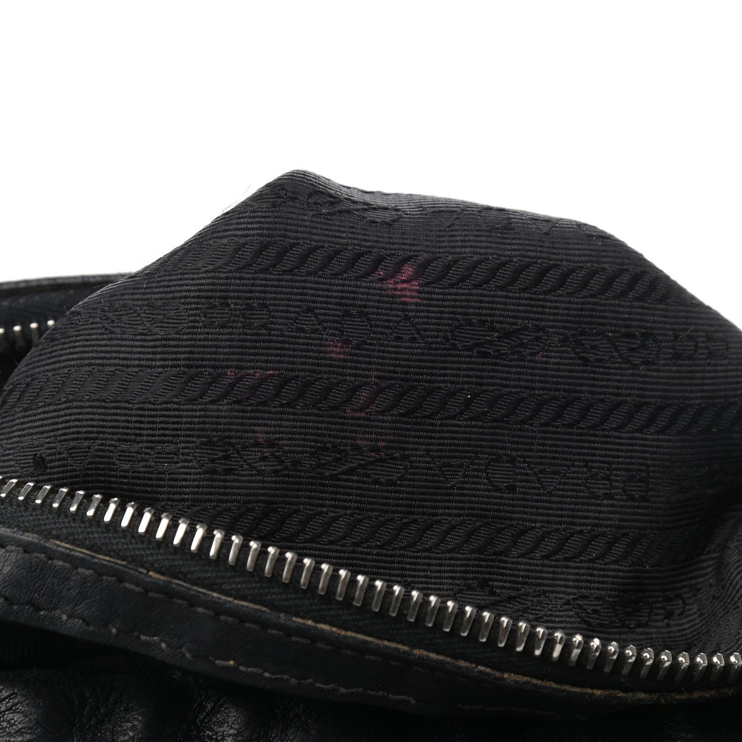 Prada Vitello Daino Shoulder Bag Black 10 of 11