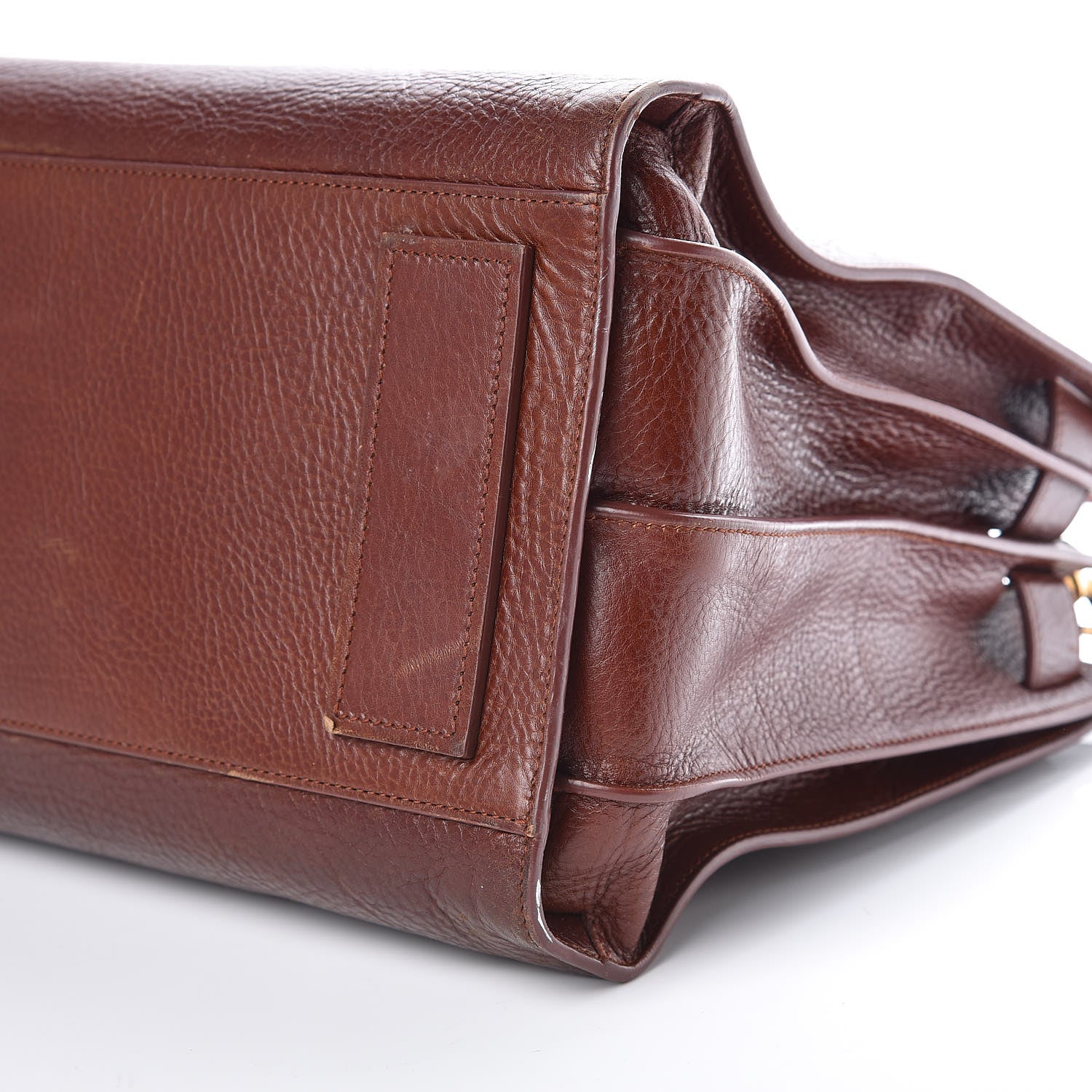 Saint Laurent Grained Calfskin Medium Supple Sac De Jour Dark Brown 15 of 17