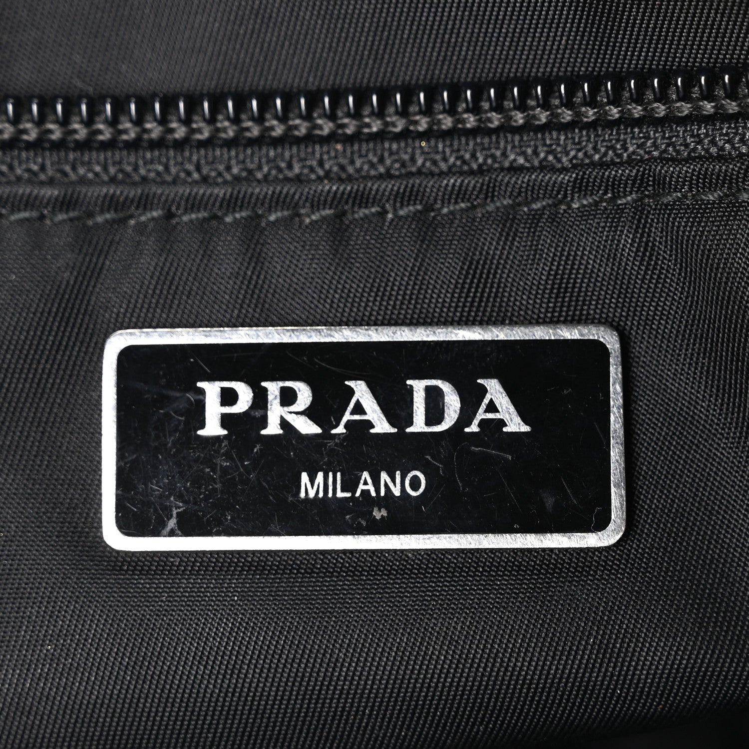 Prada Tessuto Nylon Double Pocket Belt Bag Black 6 of 10